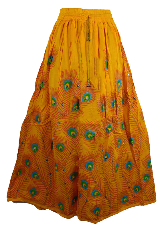 Printed Rayon Indian Skirt