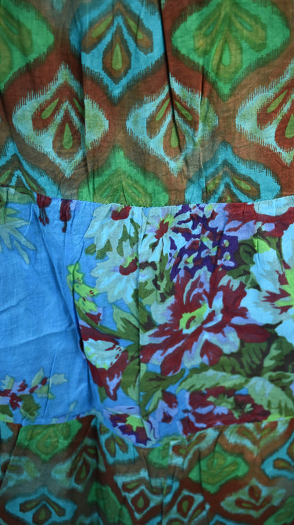 Floral Patchwork Summer Skirt