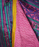 Sari Silk Wrap Skirt M 48"