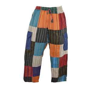 Striped Patchwork Trousers