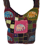 Embroidered Elephant Monk Bag