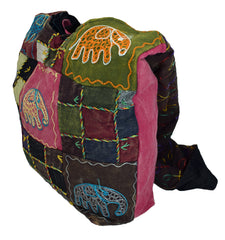 Embroidered Elephant Monk Bag