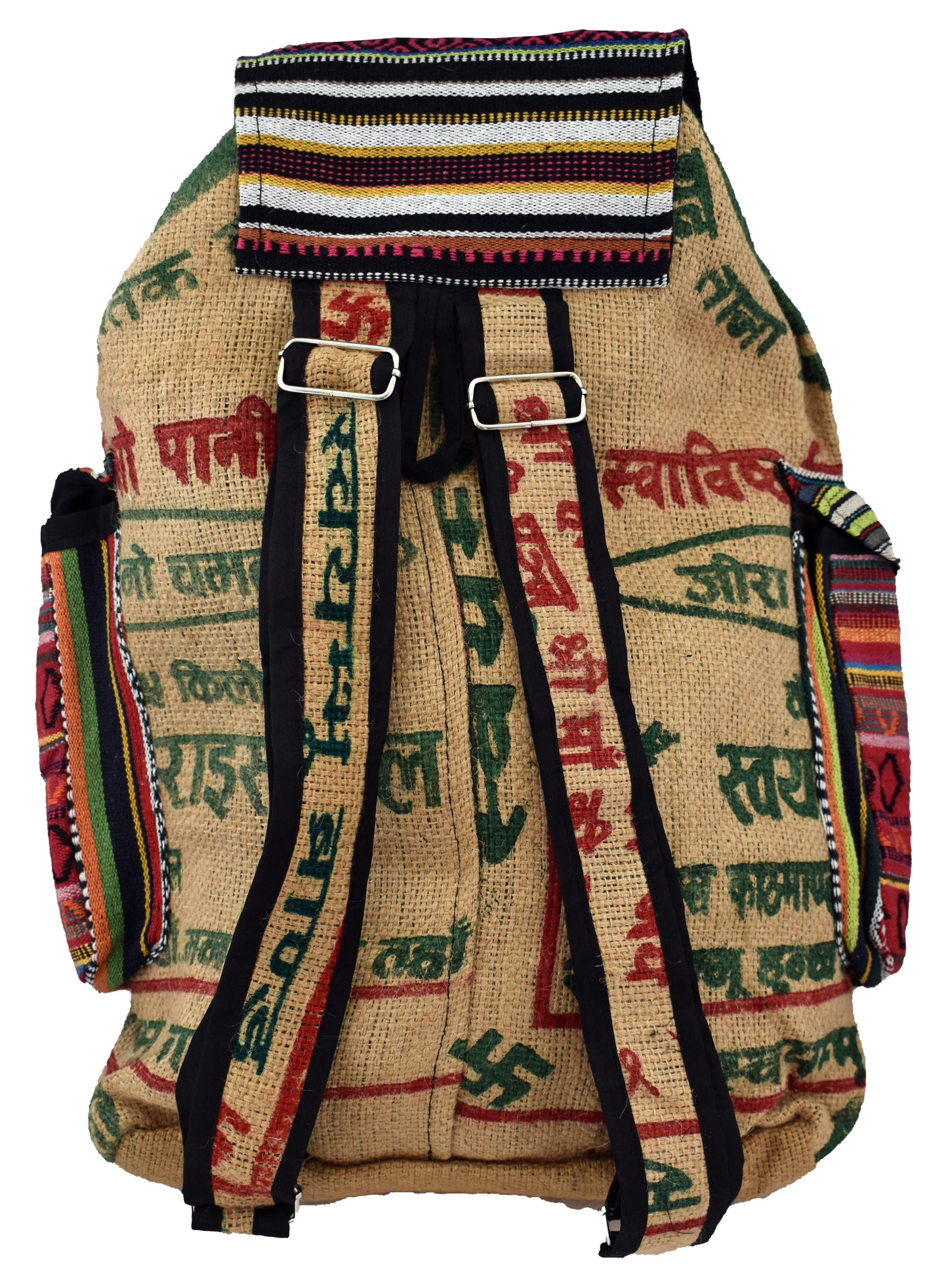 Woven Cotton Rice Sack Back Pack – Rainbow Rebel