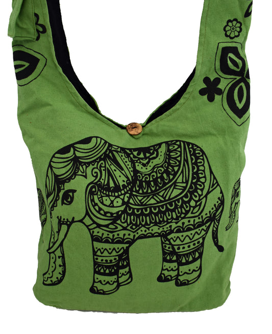 Elephant Print Sadhu Monk Bag