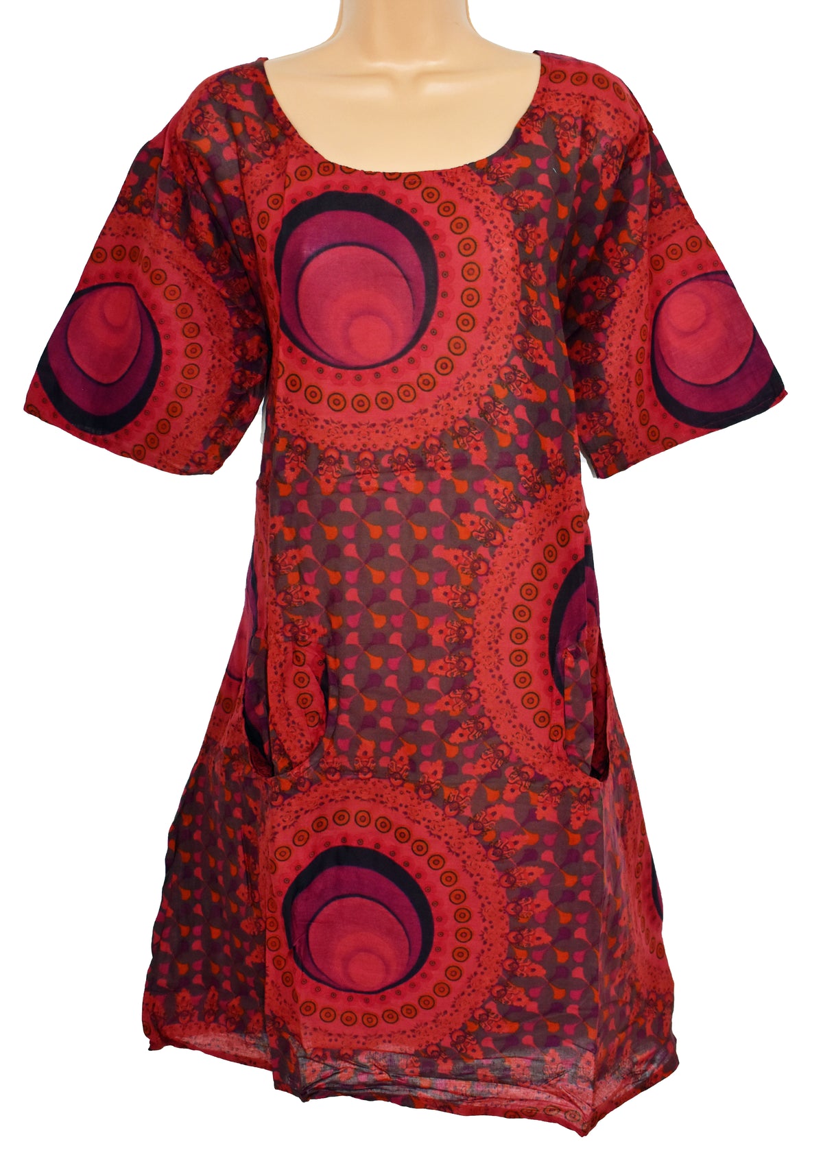 Printed Cotton Tunic Dress