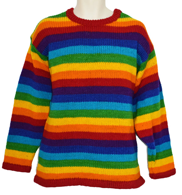 Rainbow Wool Knit Jumper