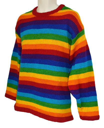 Rainbow Wool Knit Jumper