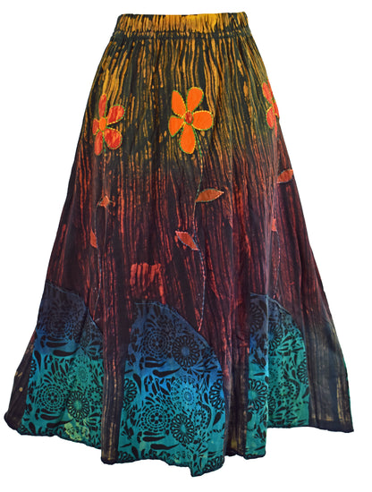 Floral Embroidered Skirt