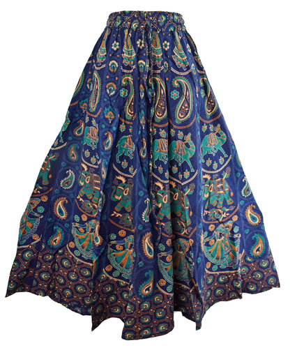 Mandala Print Bedspread Skirt