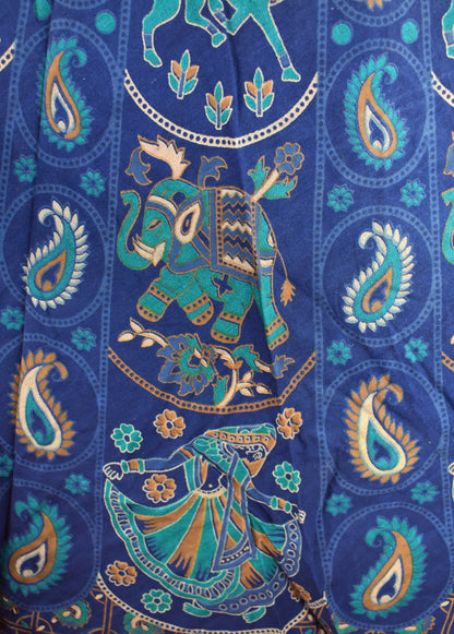 Mandala Print Bedspread Skirt