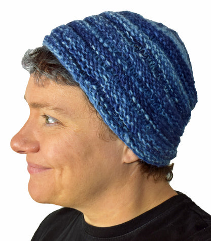 Ribbed Knitted Wool Beanie