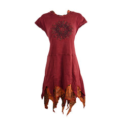 Pixie Hem Stonewashed Hooded Dress