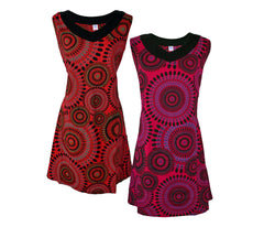 Circle Print Cotton Dress