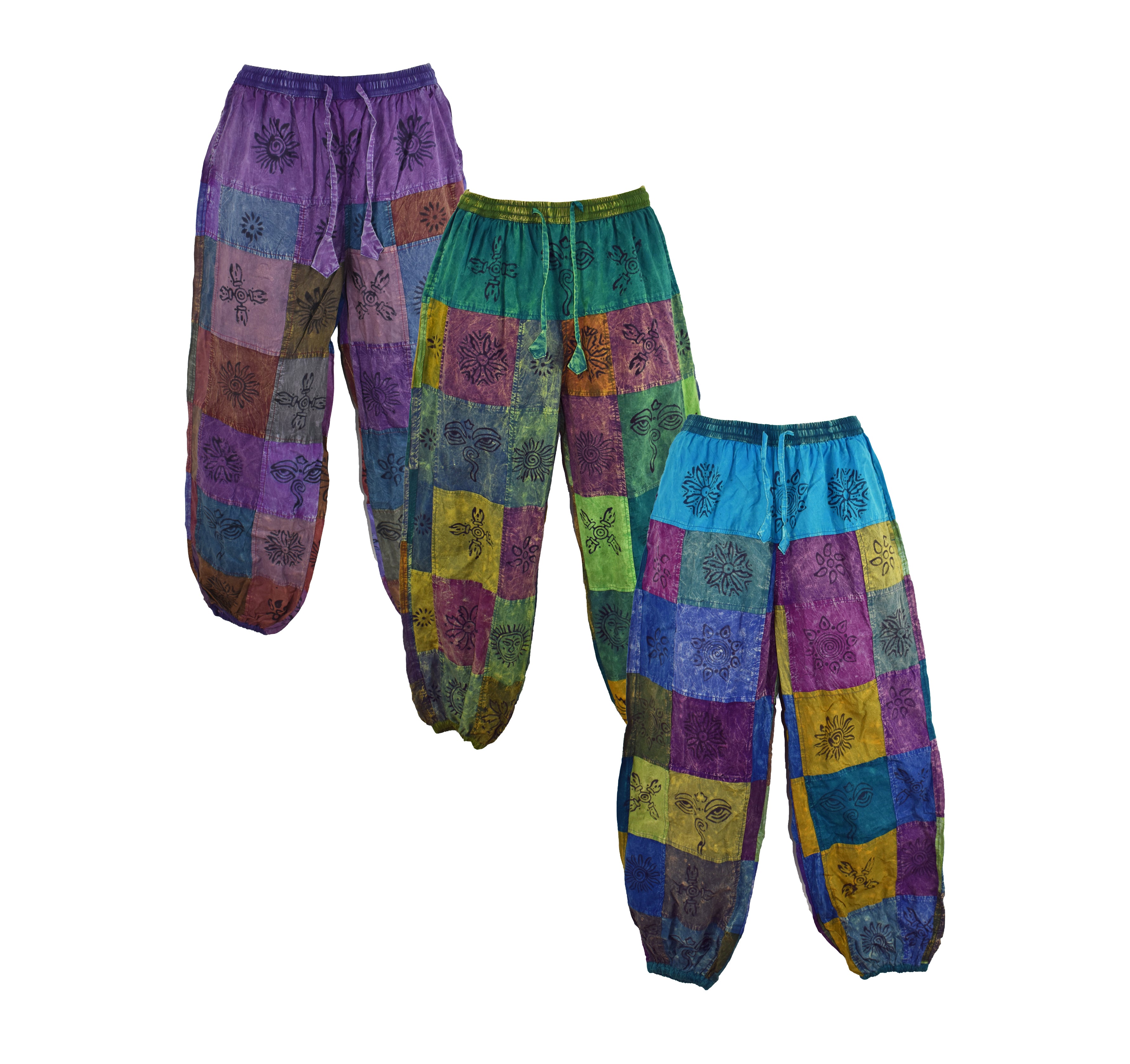 Nomad Travels Patchwork Unisex Harem Pants with Hippie Stamps | Hippie  outfits, Hippie style clothing, Earthy outfits
