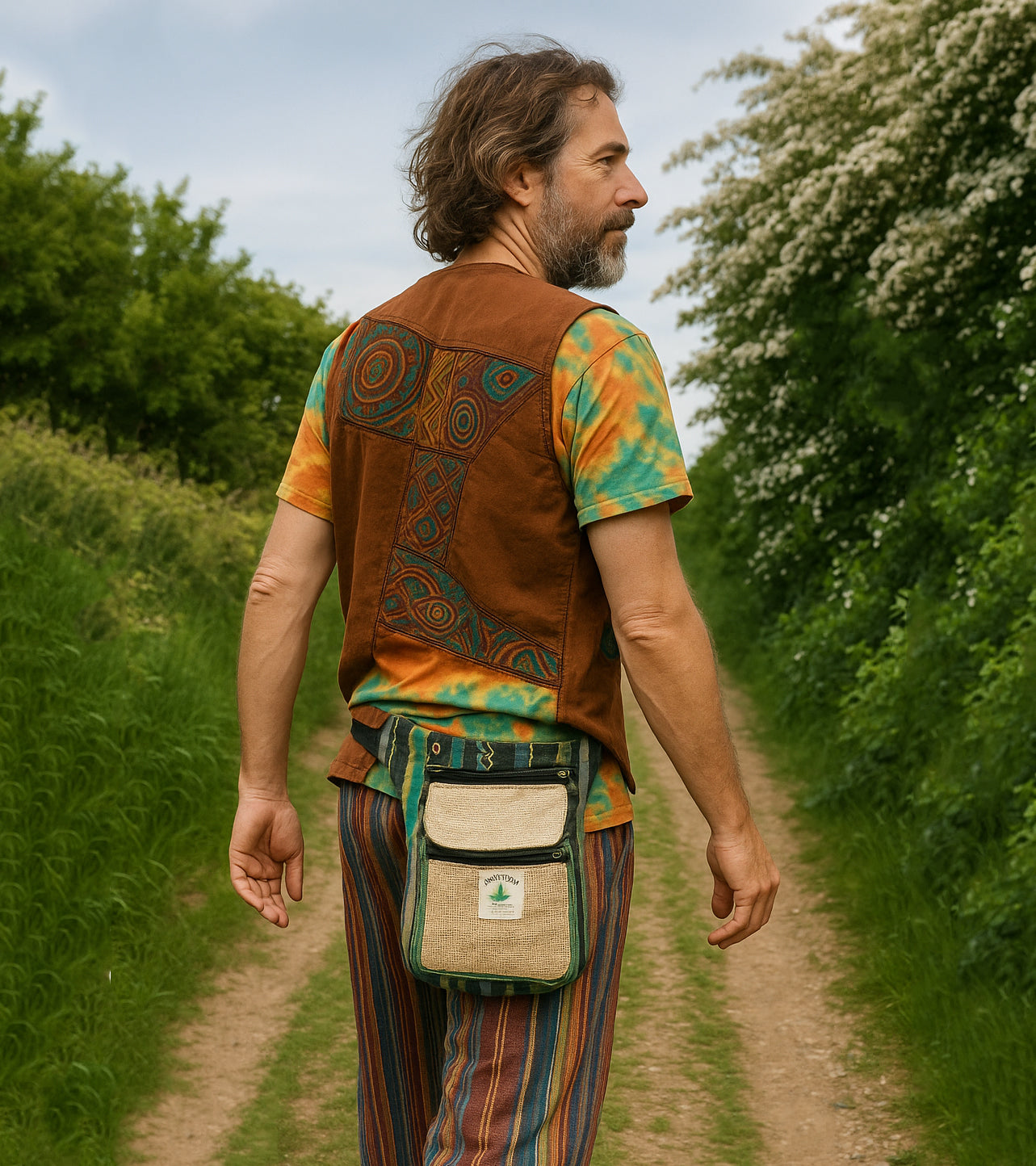 Cotton & Hemp Hip Bag
