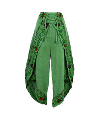 Embroidered Fisherman Style Trousers