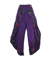 Embroidered Fisherman Style Trousers