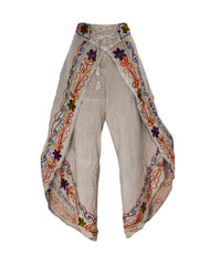 Embroidered Fisherman Style Trousers
