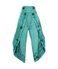 Embroidered Fisherman Style Trousers