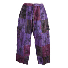Patchwork Printed Cotton Trousers