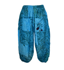 Patchwork Cotton Harem Trousers