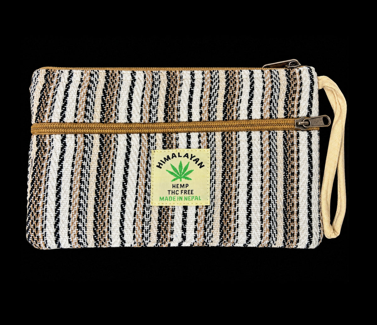 Large Woven Cotton and Hemp Purse