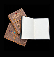 Leather and Gemstone Notebooks