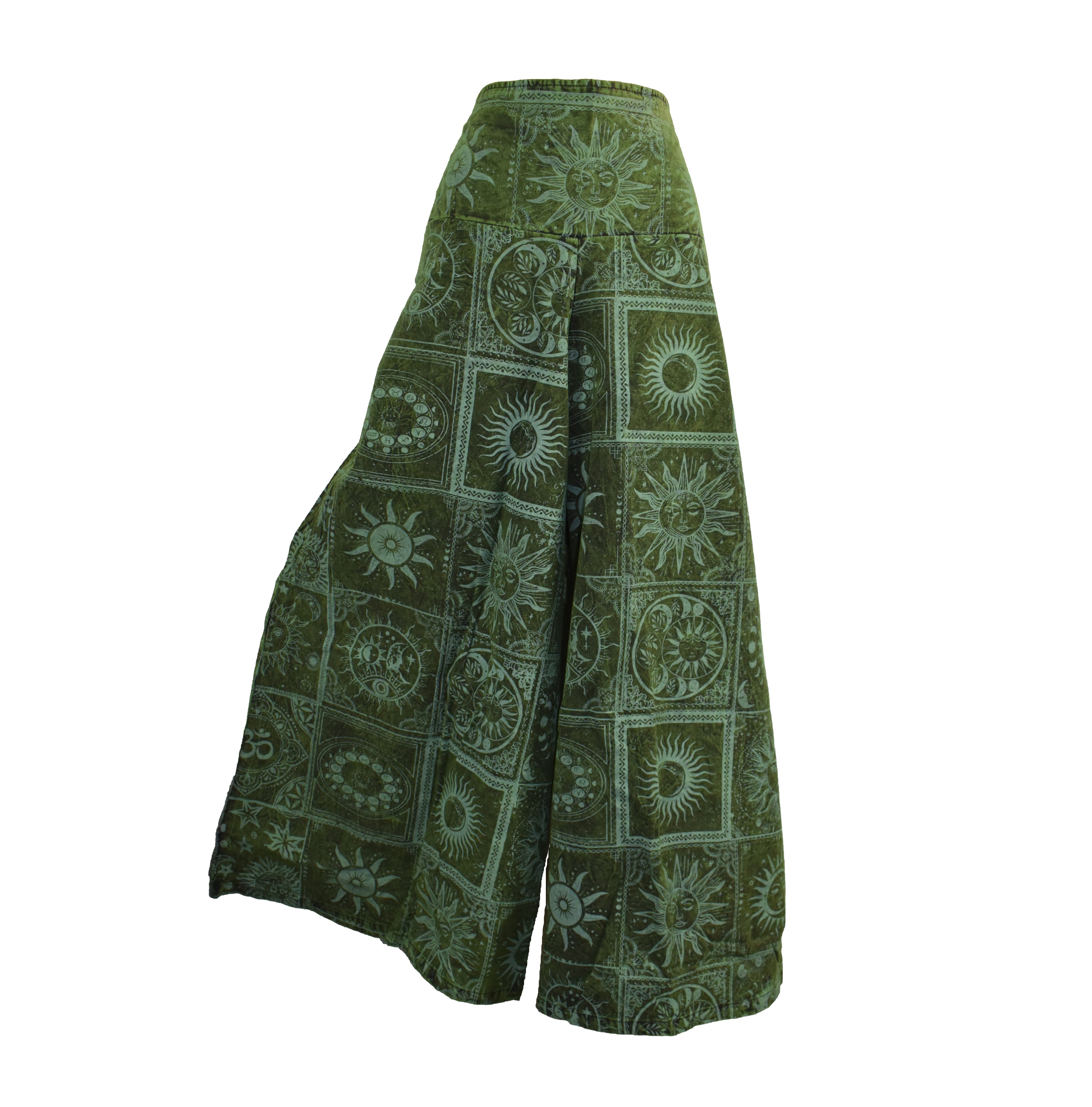 Celestial Print Palazzo Trousers