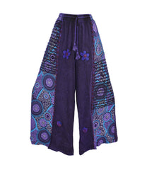 Wide Leg Embroidered Trousers