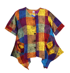 Floral Lagenlook Cotton Top
