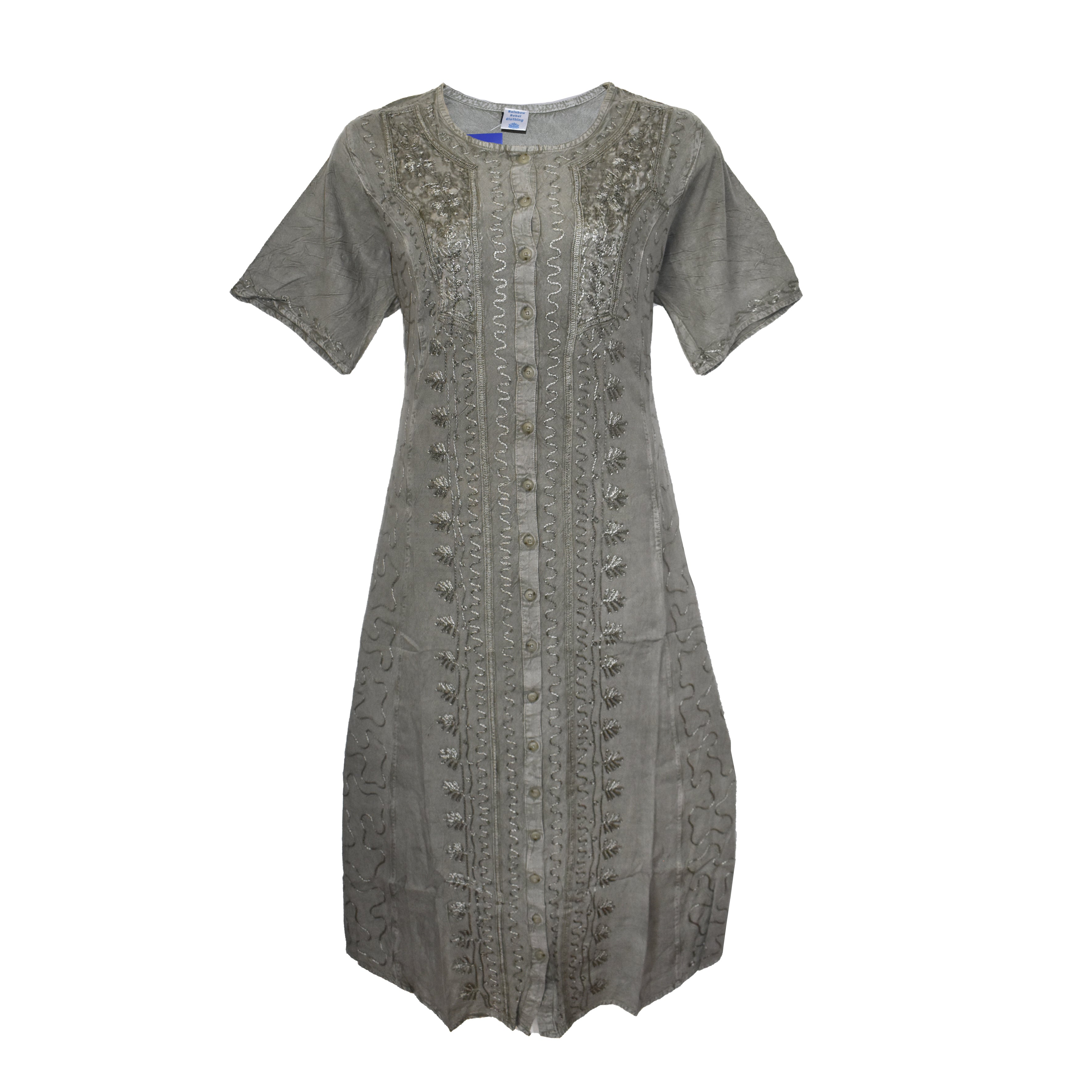 Embroidered Floral Dress