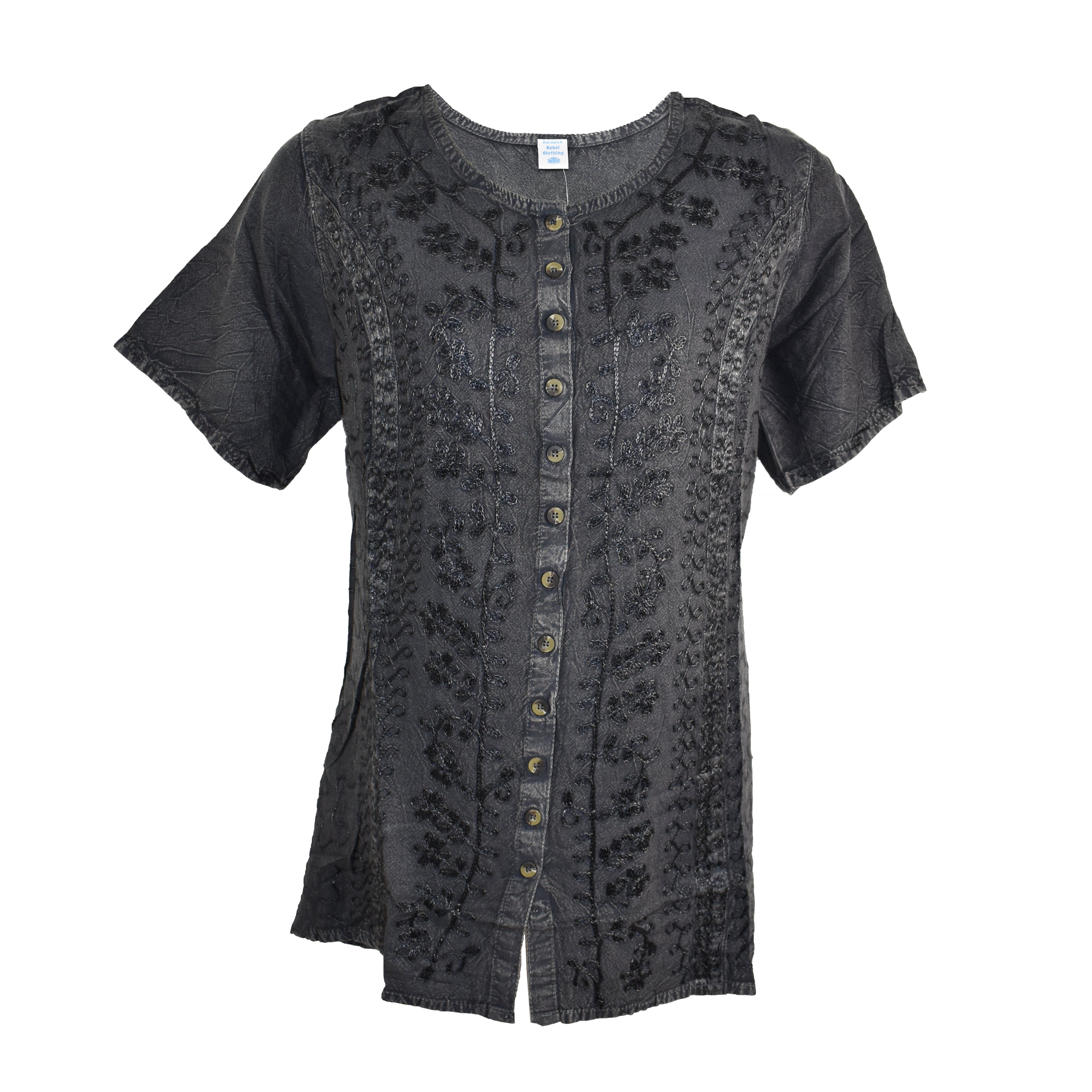 Embroidered Floral Blouse