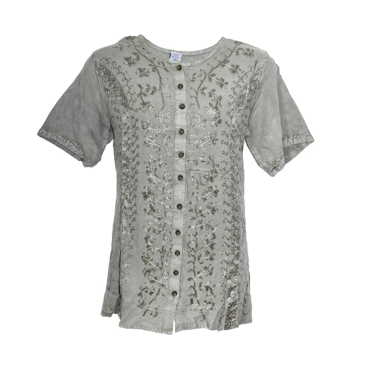 Embroidered Floral Blouse