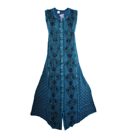 Embroidered Viscose Dress