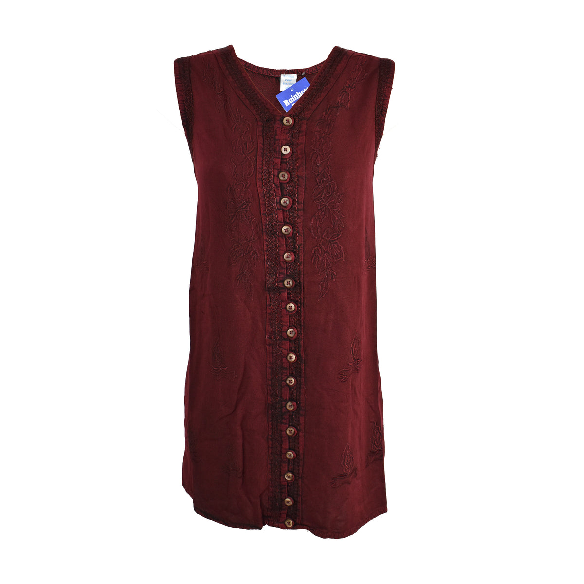 Embroidered Sleeveless Blouse