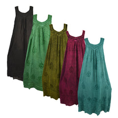 Gaia Embroidered Umbrella Dress