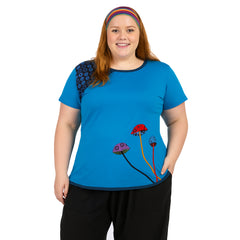 Mushroom Cotton T-Shirt Top