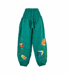 Hippy Butterfly & Flower Pattern Cotton "Marian" Trousers
