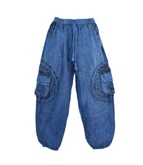Geometric Print Harem Trousers