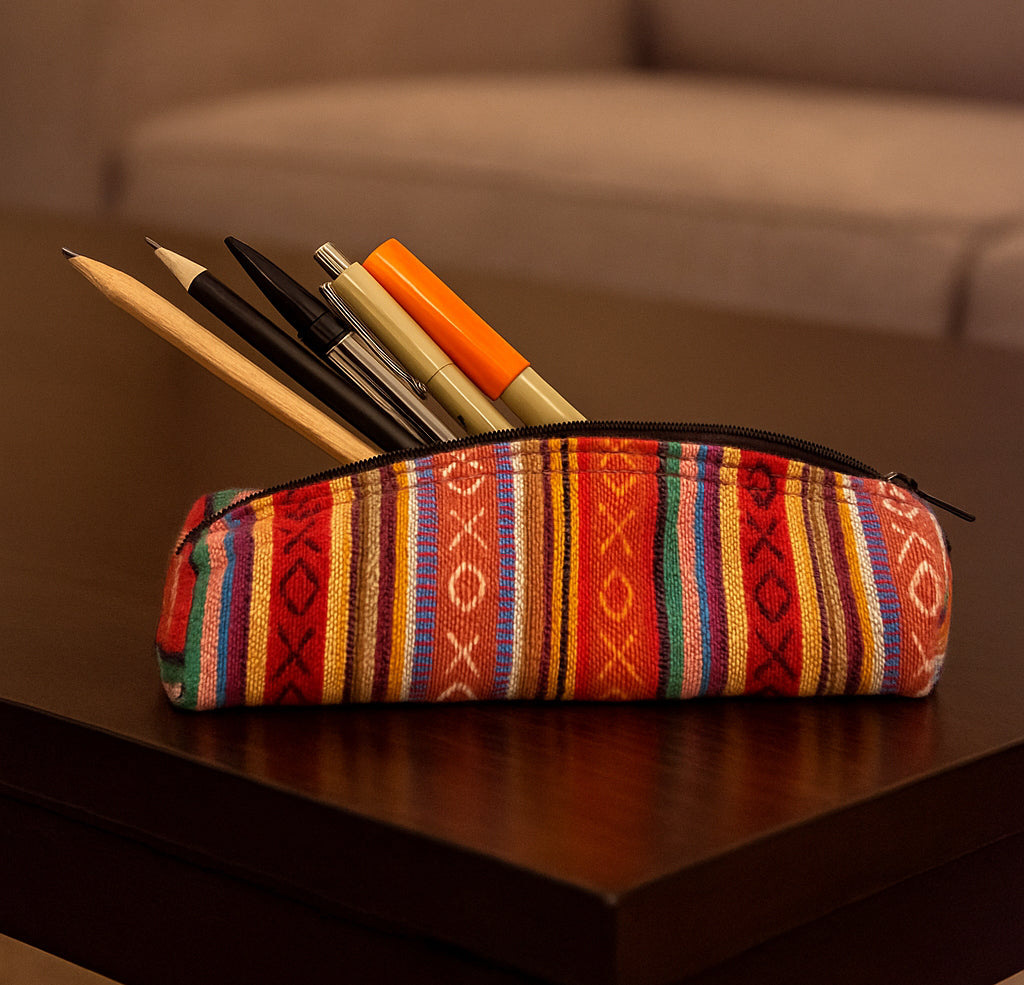 Woven Cotton Pencil Case