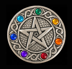 Recycled Aluminium Rainbow Pentagram Star Ash Catcher