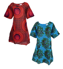 Printed Cotton Tunic Dress