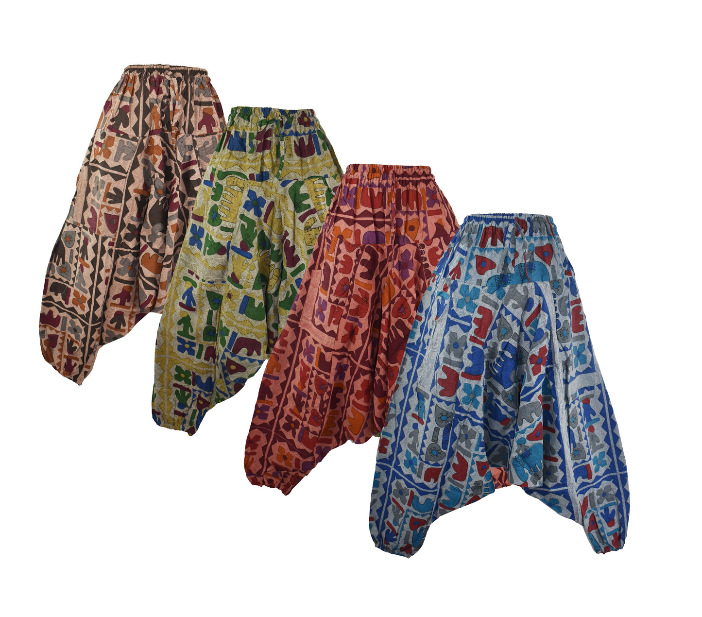 Elephant Print Harem Trousers