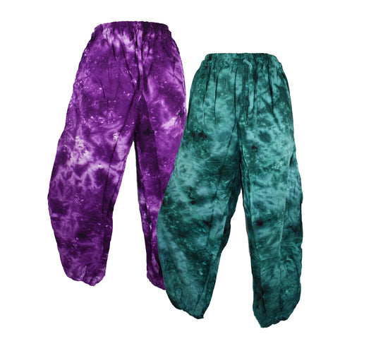 Tie Dye Rayon Trousers