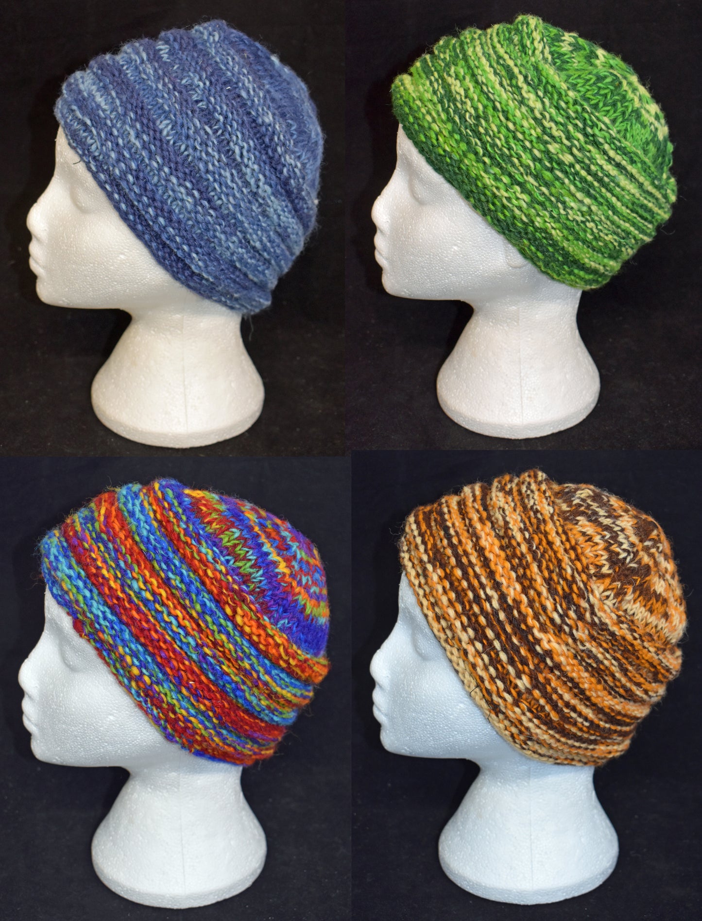 Ribbed Knitted Wool Beanie