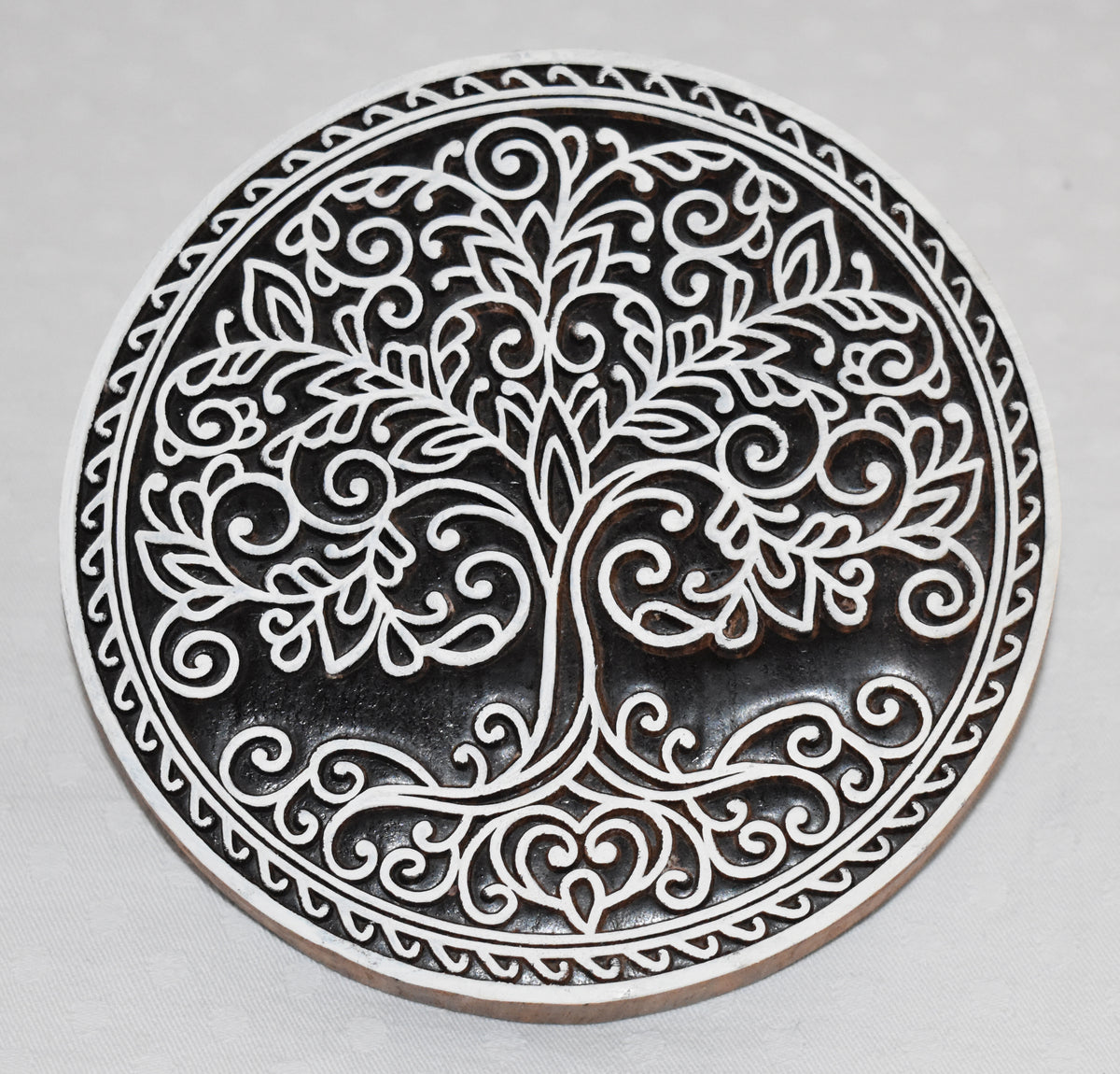 Indian Wooden Printing Block - Tree