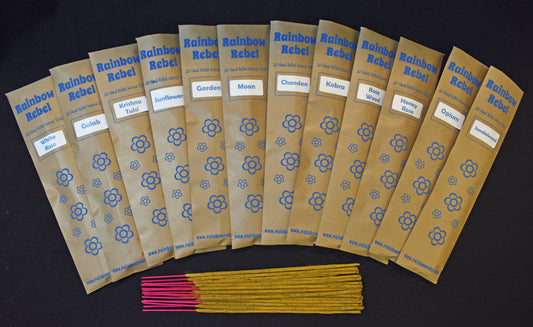 Rainbow Rebel Fair Trade Natural Incense 20 Sticks