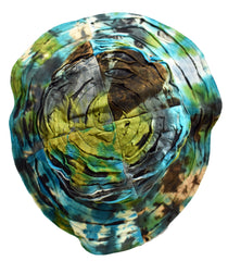New Razor Cut Tie Dye Wide Brim Hat