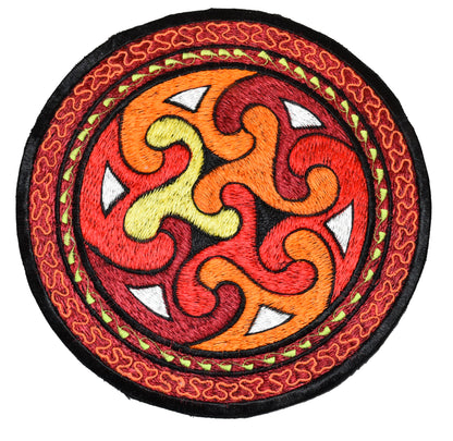 Large Spiral Sew on Patch - 20cm