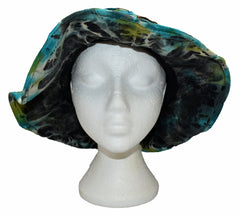 New Razor Cut Tie Dye Wide Brim Hat